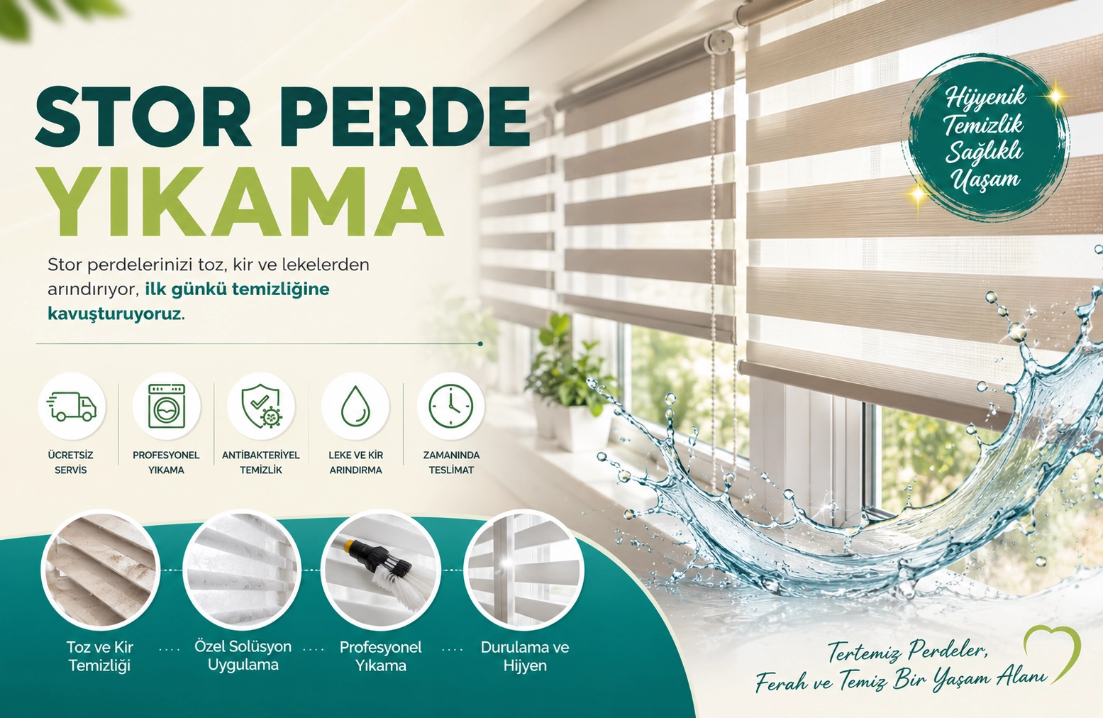 Stor Perde Yıkama